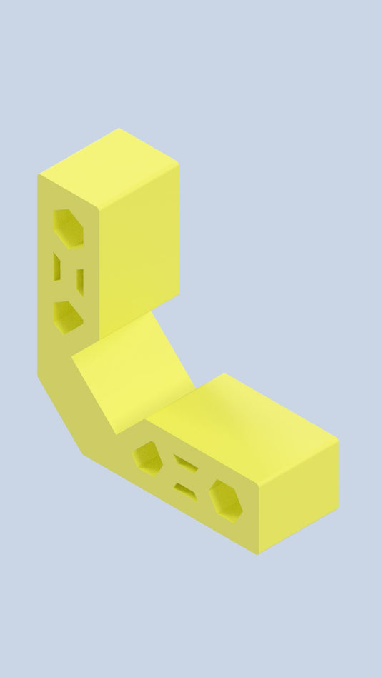 90 Degree 100mm x 50mm Clamp Brace